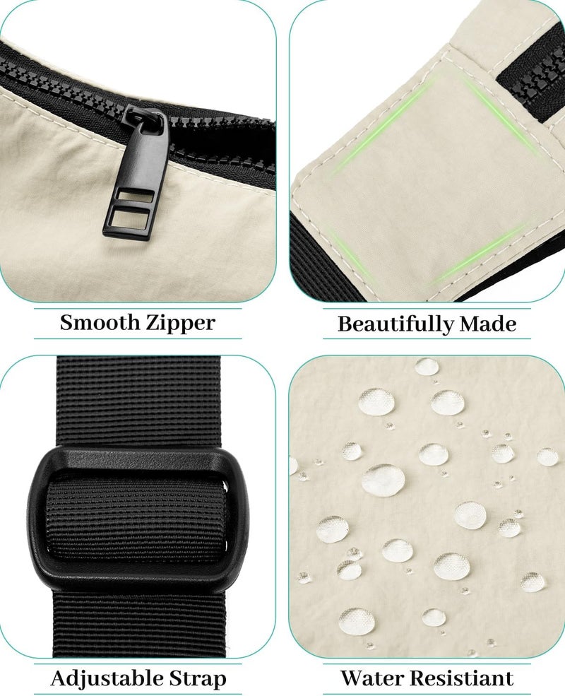 Iioscre Medium Crossbody Crescent Bag for Women Men Trendy, Nylon Crossbody Hobo Bag with Adjustable Strap and Inner Pockets. - Image 5